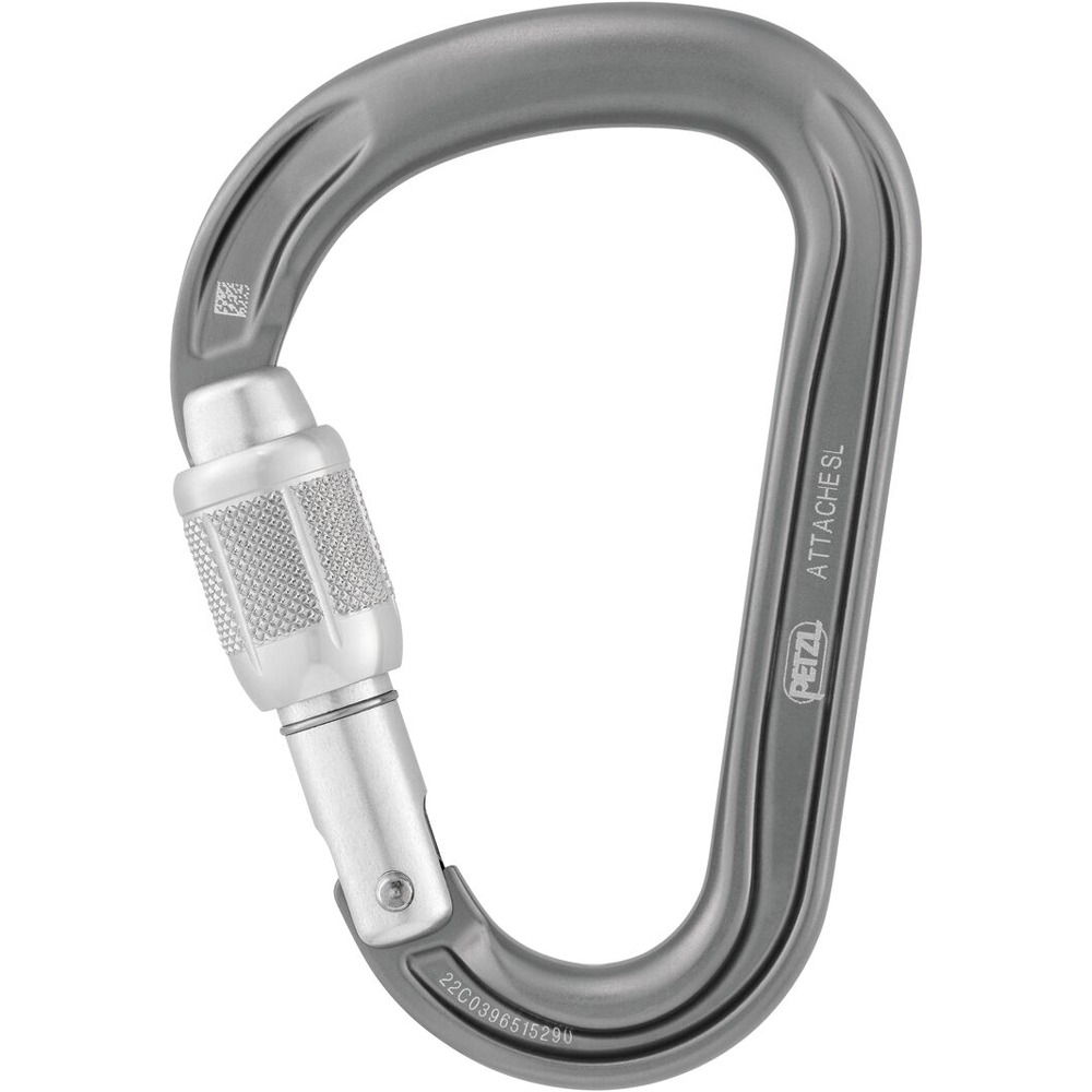 Petzl mosquetón seguridad Mosquetn ATTACHE SCREW-LOCK Gris 01