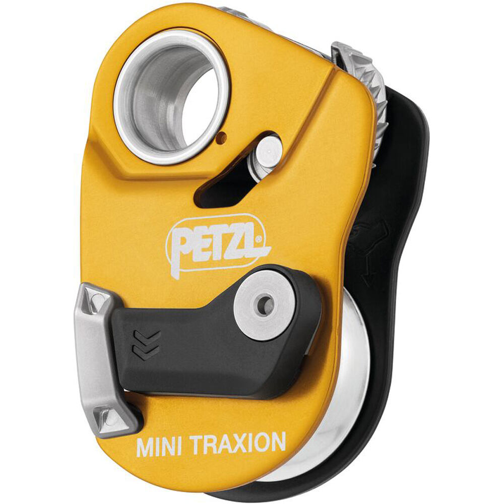 Petzl poleas escalada Polea bloqueadora MINI TRAXION vista frontal