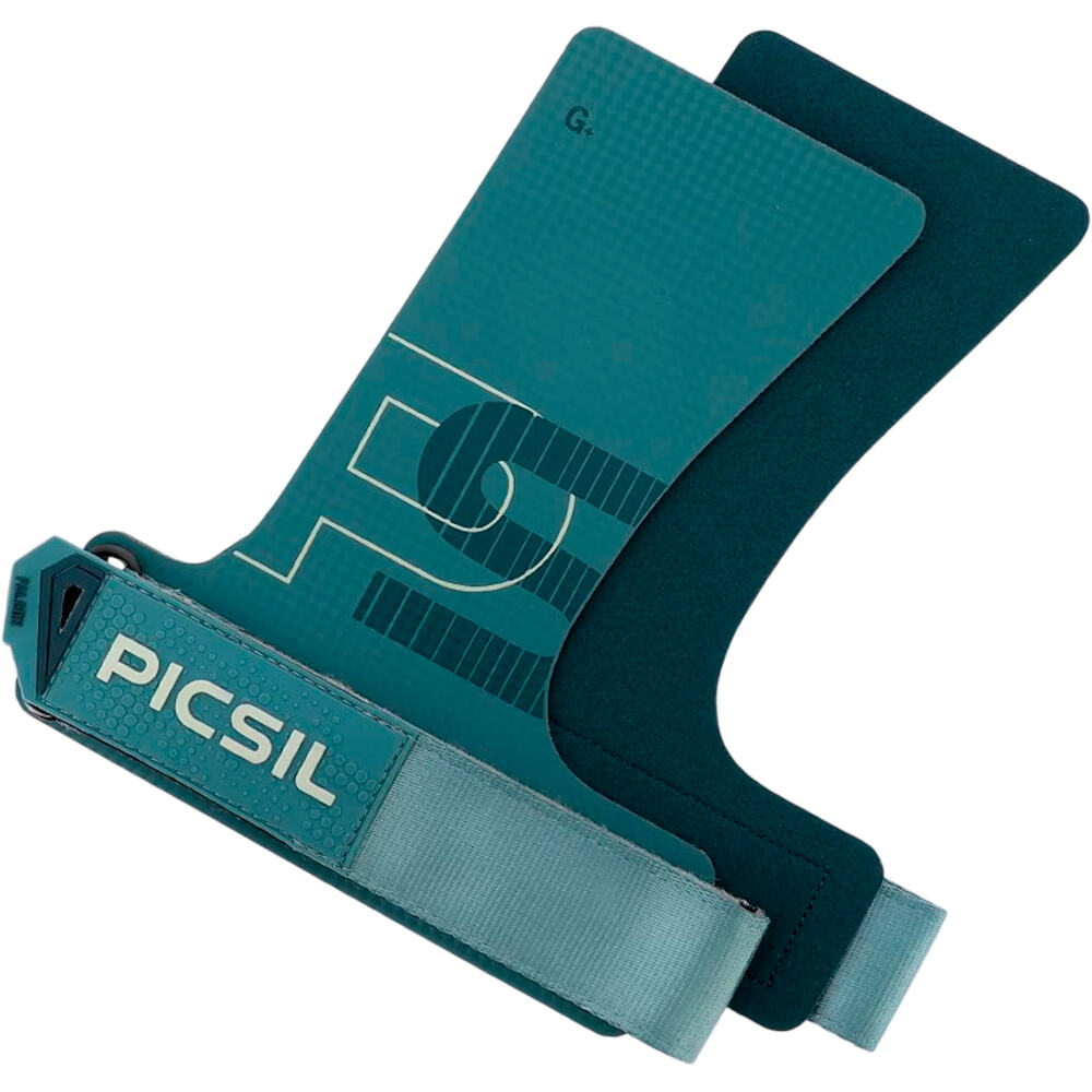 Picsil muñequera Falcon Grips No Holes  Aqua vista detalle