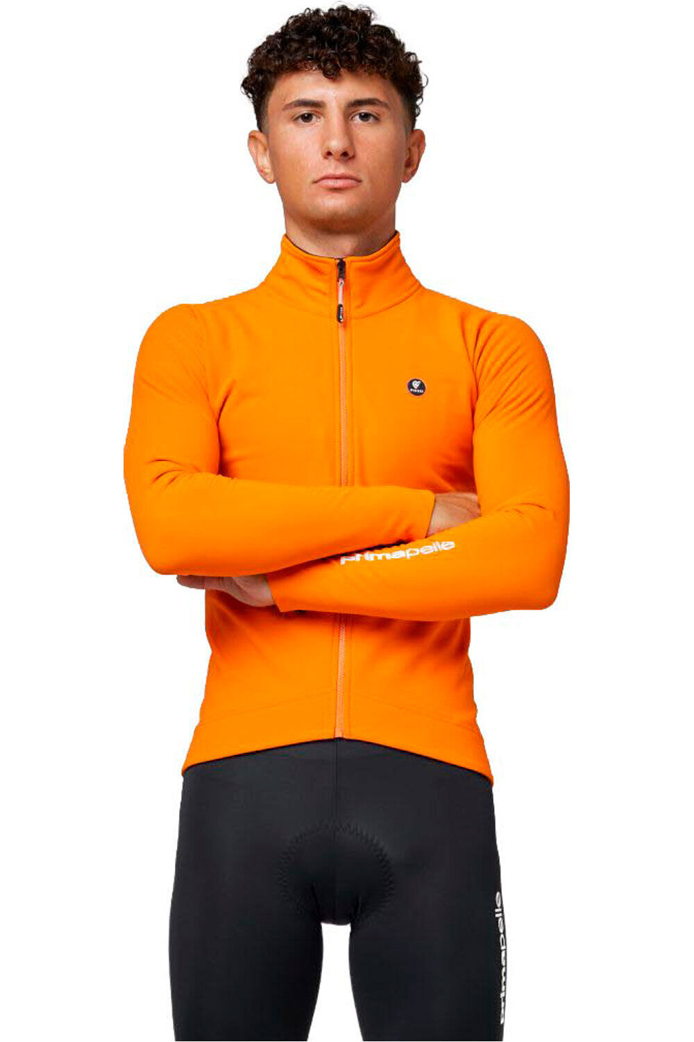 Pissei cortavientos ciclismo hombre GIACCA INVERNALE PRIMA PELLE HEAVY NA vista frontal