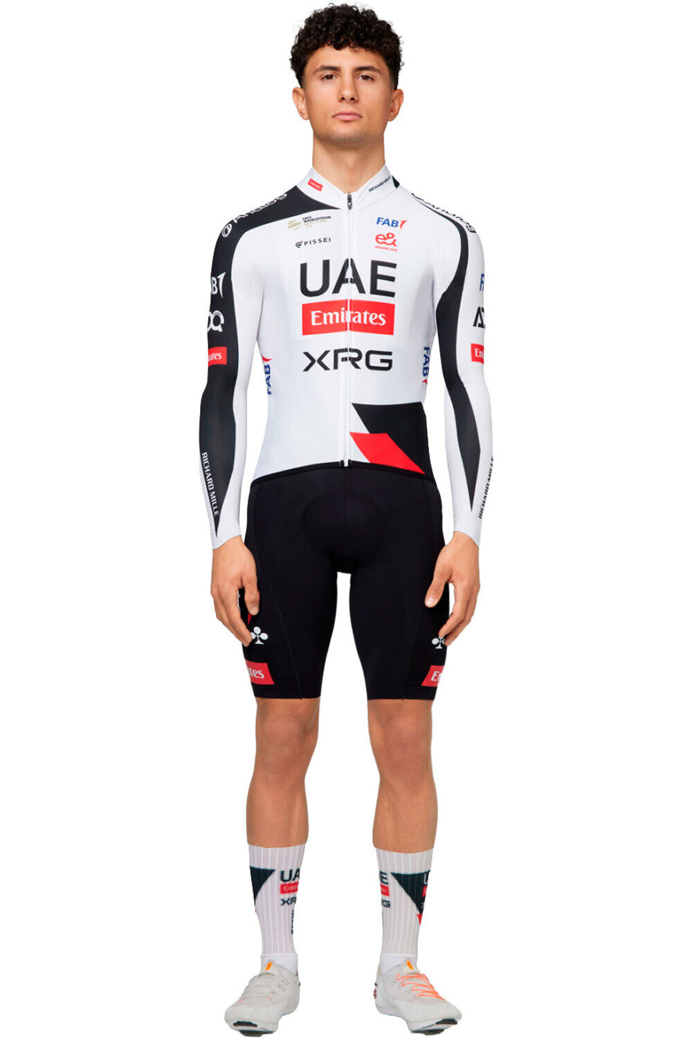 Pissei maillot manga larga hombre UAE PRIMAPELLE LONG SLEEVE JERSEY OFFICL vista frontal