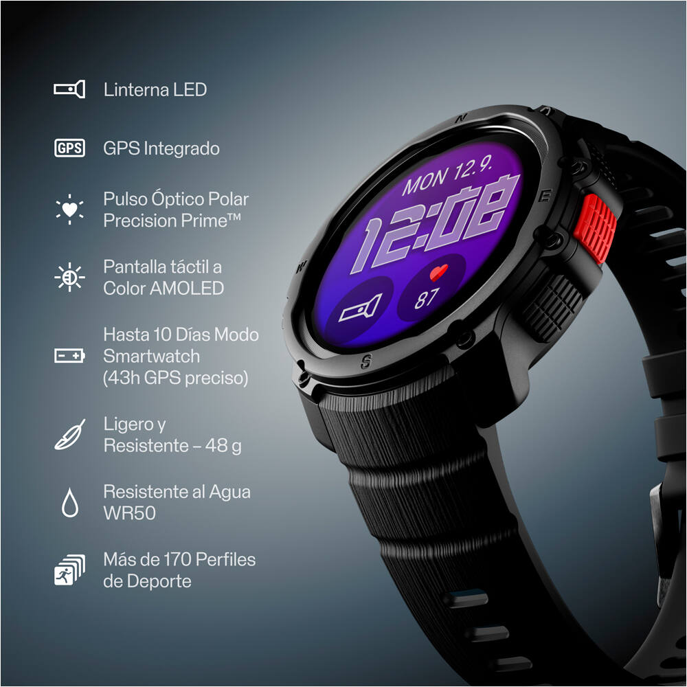 Polar pulsómetros con gps POLAR STREET X BLK S-L 12