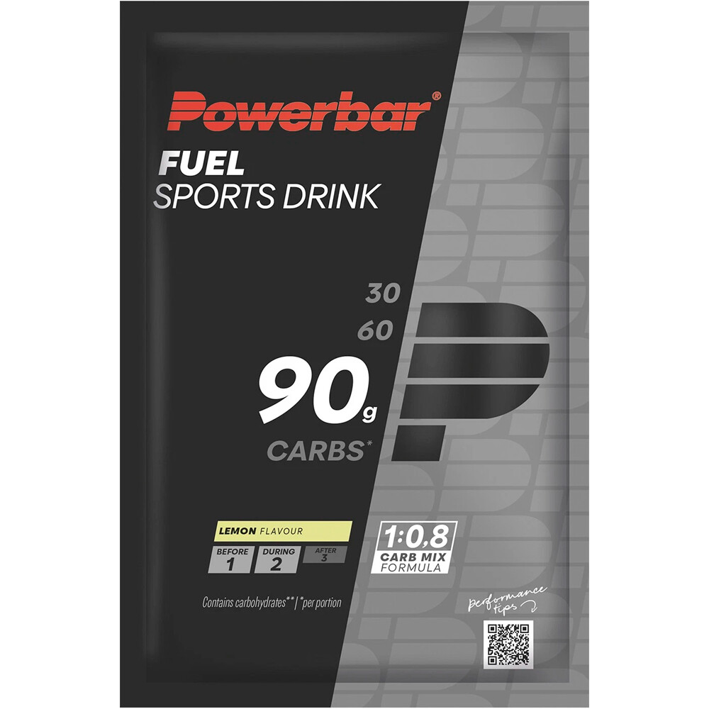 Powerbar energía instantánea Fuel 90 Sports Drink lemon vista frontal