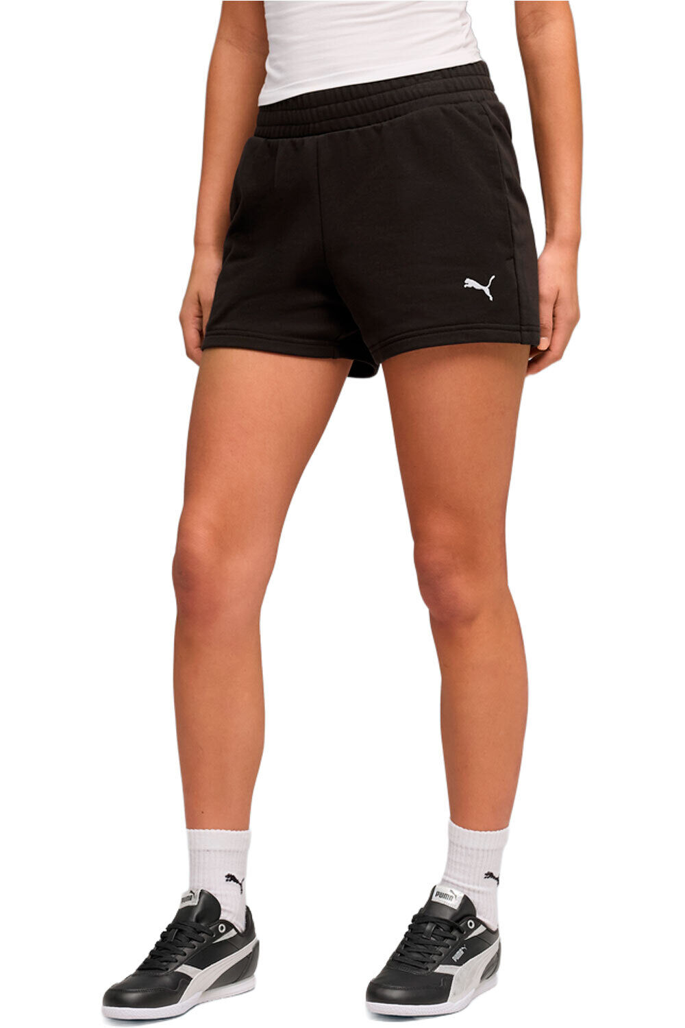 Puma bermuda mujer ESS Cat Logo 4  Sho vista frontal