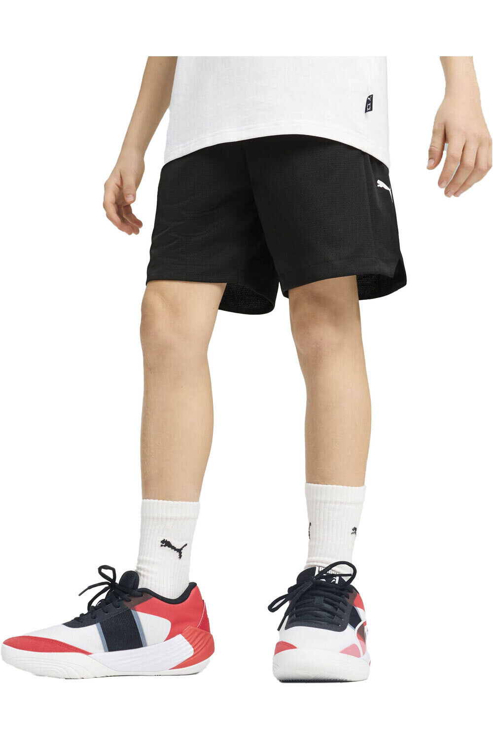 Puma bermuda niño BASKETBALL Shot Blocker Shorts B vista frontal