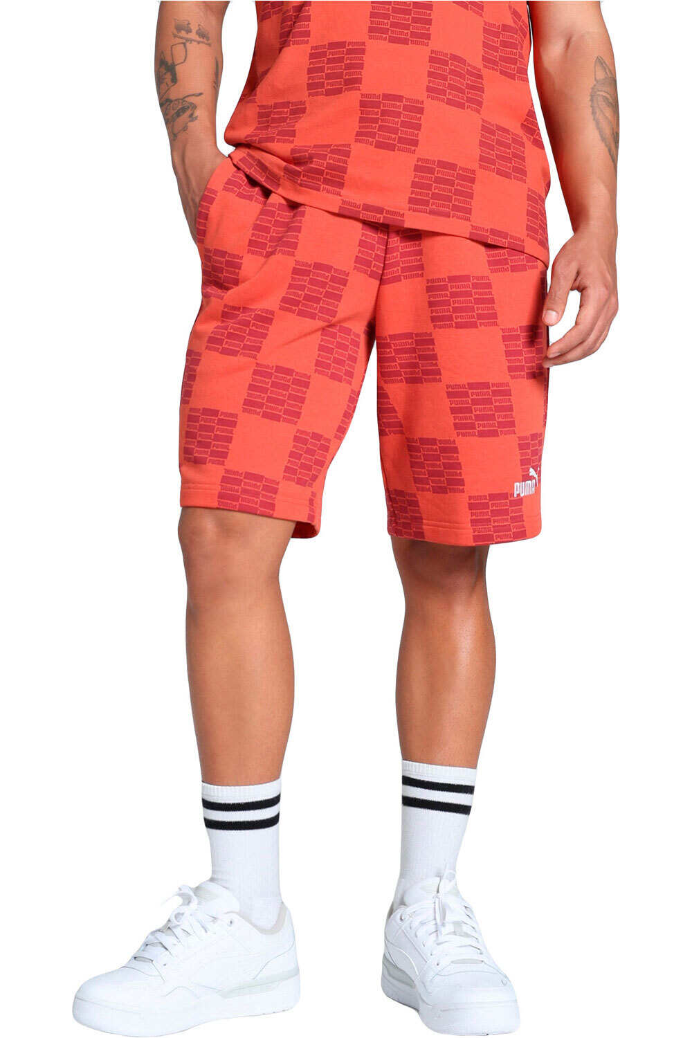 Puma bermudas hombre PUMA UNITED AOP Shorts 10  TR vista frontal