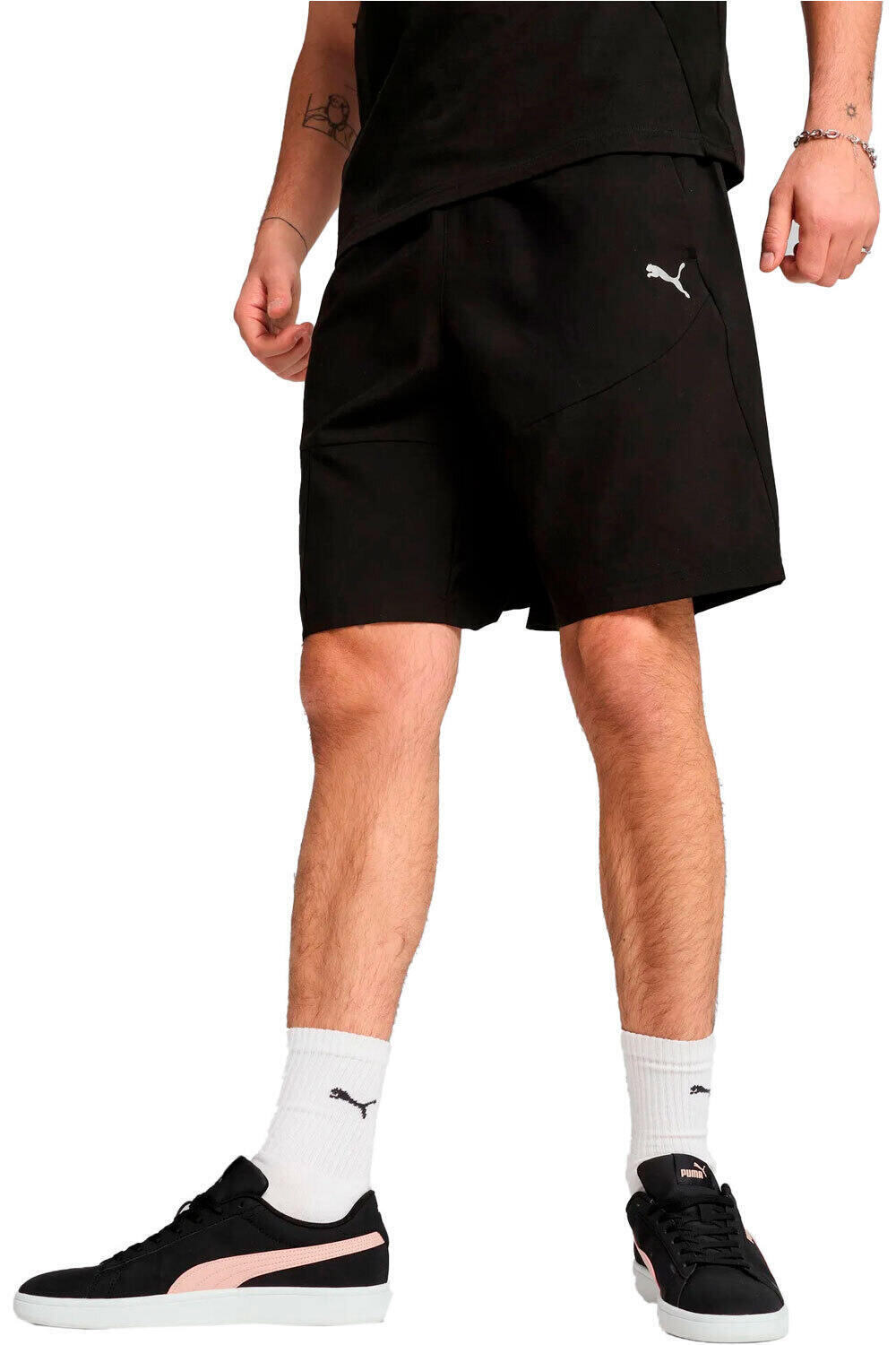Puma bermudas hombre PUMATECH Cargo Woven Shorts 9 vista frontal