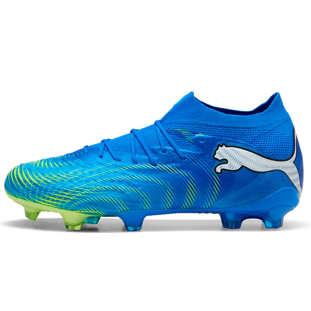 Puma botas de futbol cesped artificial FUTURE 9 ULTIMATE FG AZ lateral exterior