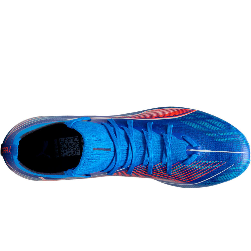 Puma botas de futbol cesped artificial ULTRA 6 MATCH+ MG AZ vista trasera