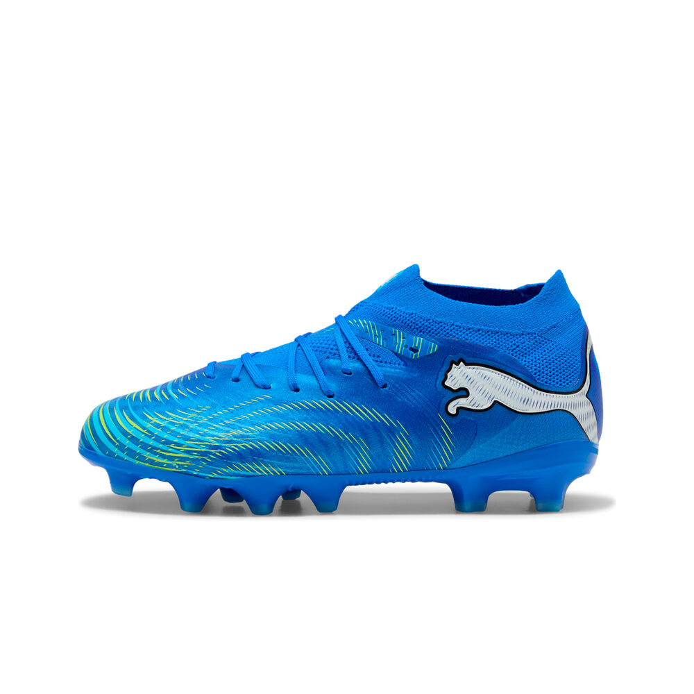 Puma botas de futbol niño cesped artificial FUTURE 9 PRO FG/AG JR AZ lateral exterior