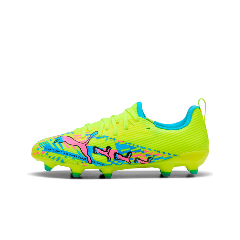 Puma botas de futbol niño cesped artificial ULTRA 7 MATCH LEVEL UP FG/AG JR lateral exterior
