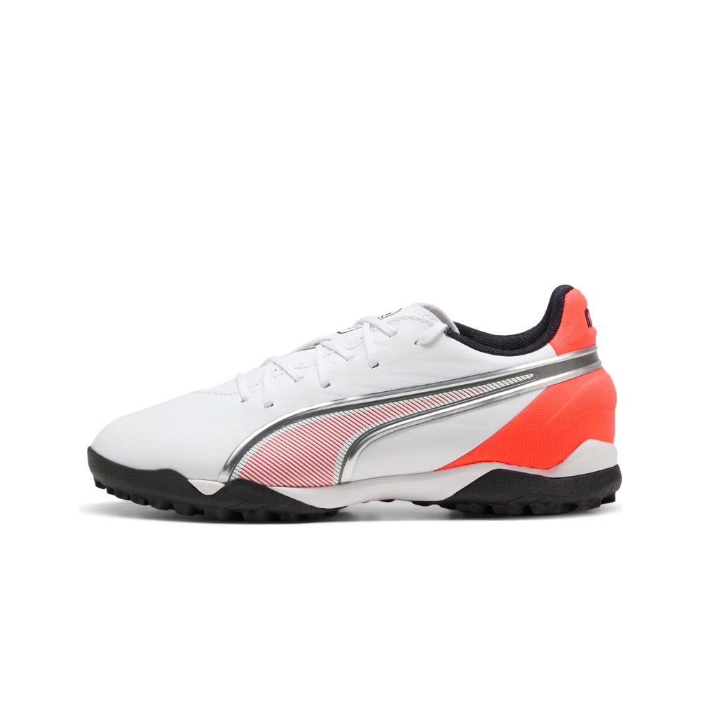 Puma botas de futbol niño multitaco y terreno duro KING MATCH TT+Mid Jr lateral exterior