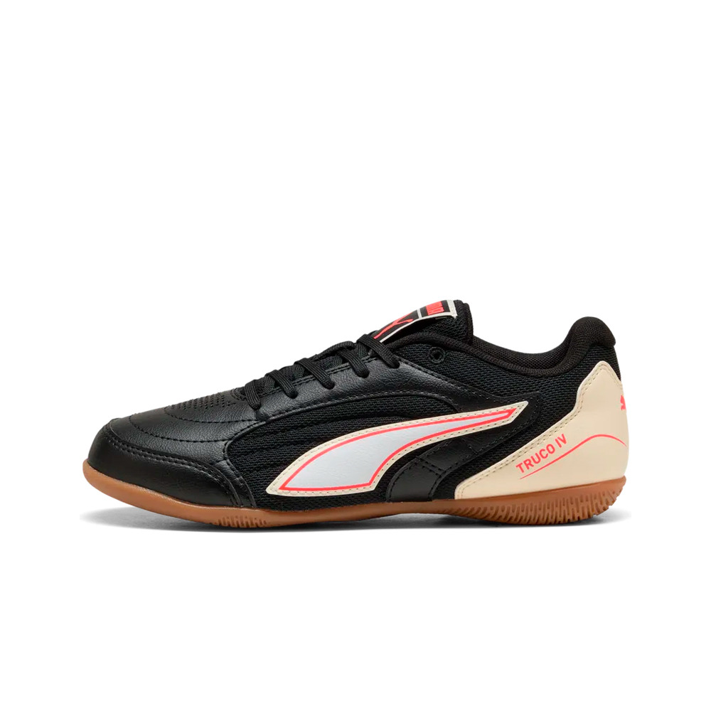 Puma botas fútbol sala niño TRUCO IV IT JR NERO lateral exterior