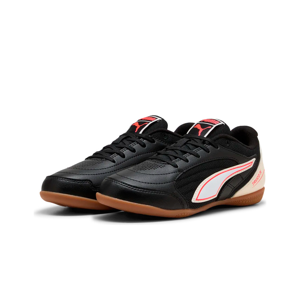 Puma botas fútbol sala niño TRUCO IV IT JR NERO lateral interior