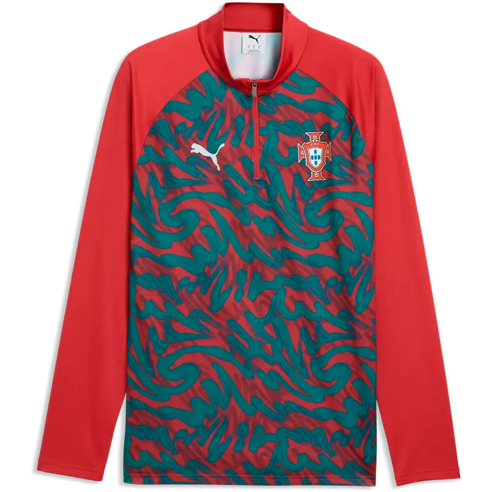 Puma camiseta de fútbol oficiales FPF Warm Up 1/4 Zip vista detalle