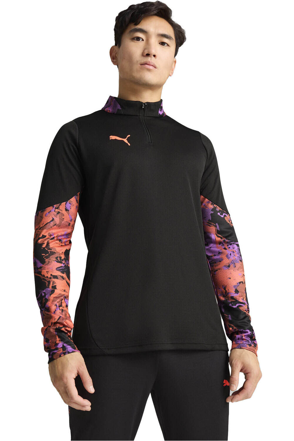 Puma camiseta de fútbol oficiales individualCUP 1/4 Zip-Top vista frontal