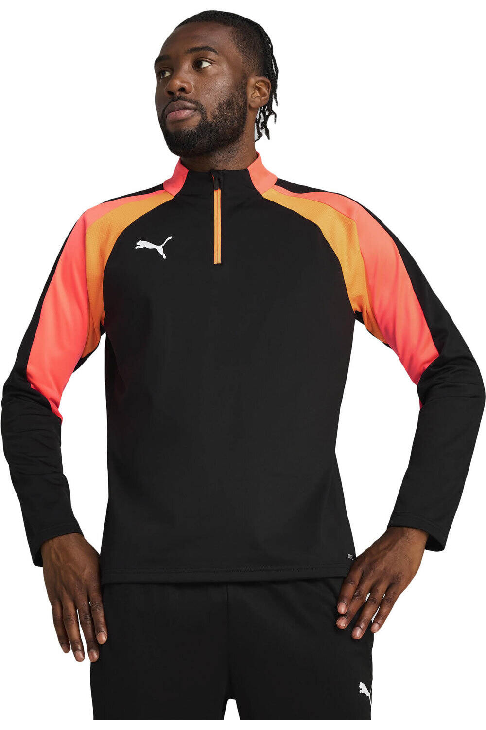Puma camiseta de fútbol oficiales IndividualLIGA 1/4 Zip Top vista frontal