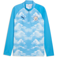 Puma camiseta de fútbol oficiales MCFC Warm Up 1/4 Zip vista detalle