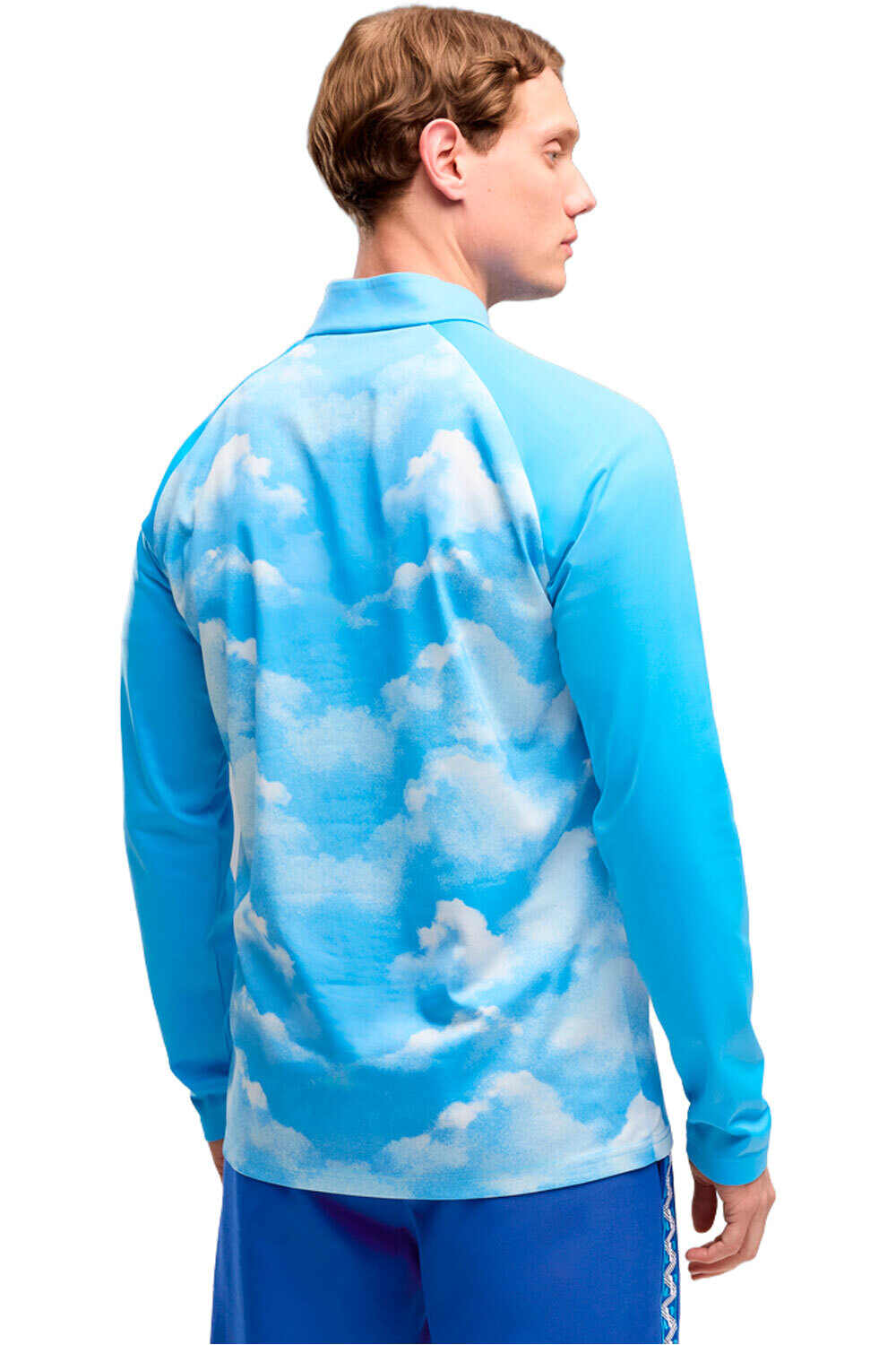 Puma camiseta de fútbol oficiales MCFC Warm Up 1/4 Zip vista trasera