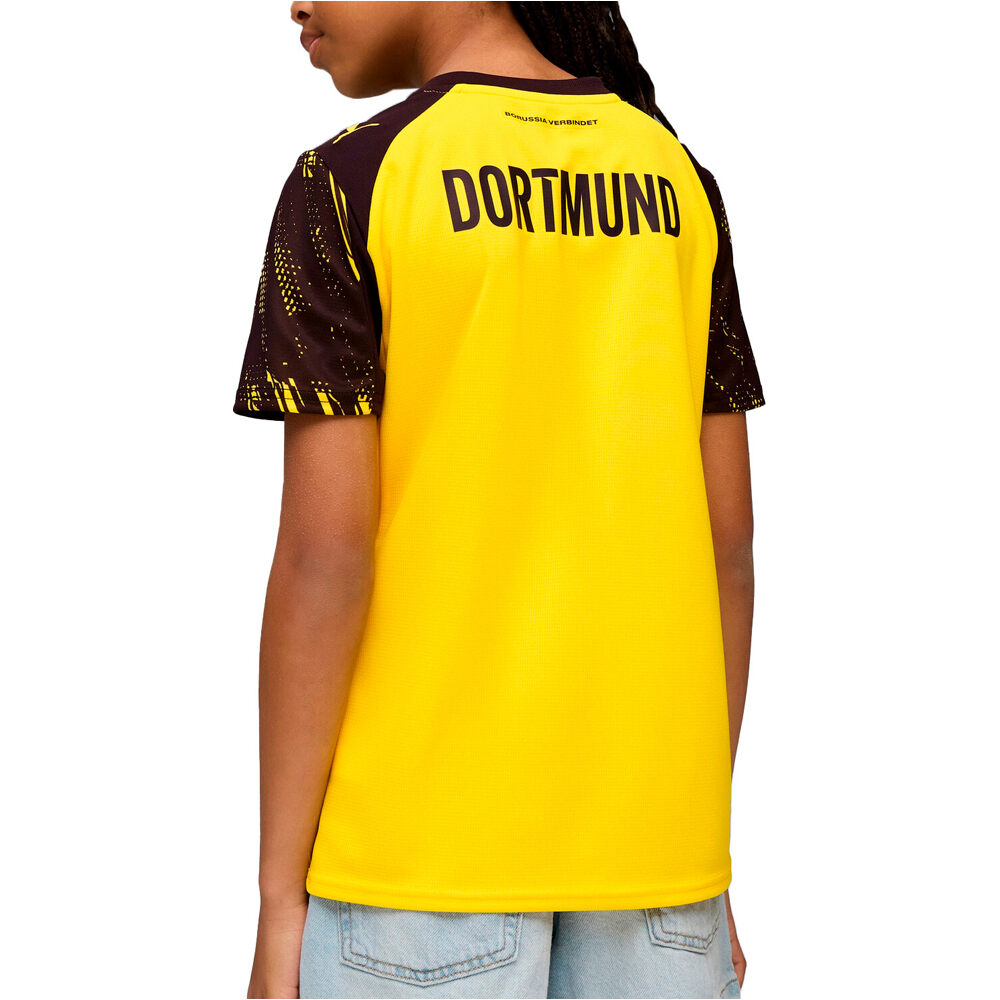 Puma camiseta de fútbol oficiales niño BORUSSIA D 26 Home Jersey Repl vista trasera