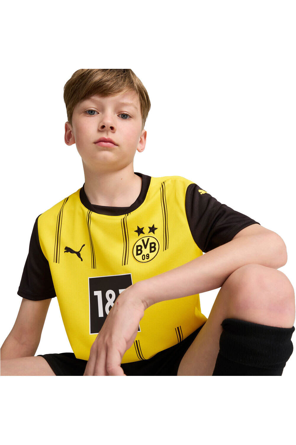Puma camiseta de fútbol oficiales niño BORUSSIA.D 25 Home Jersey Replica Jr vista detalle