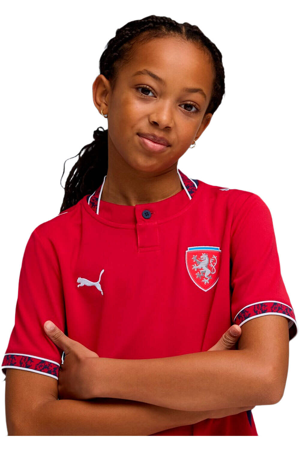 Puma camiseta de fútbol oficiales niño FACR Home Jersey Rep vista detalle