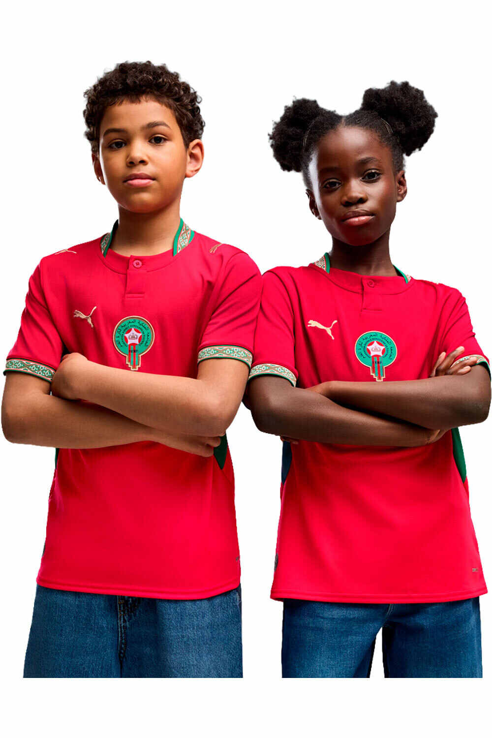 Puma camiseta de fútbol oficiales niño FRMF Home Jersey Rep vista frontal