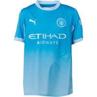 Puma camiseta de fútbol oficiales niño M. CITY 27 JERSEY HOME JR vista frontal