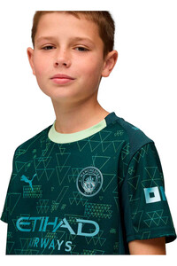 Puma camiseta de fútbol oficiales niño MANCHESTER CITY 26 4th Replica Jr vista detalle