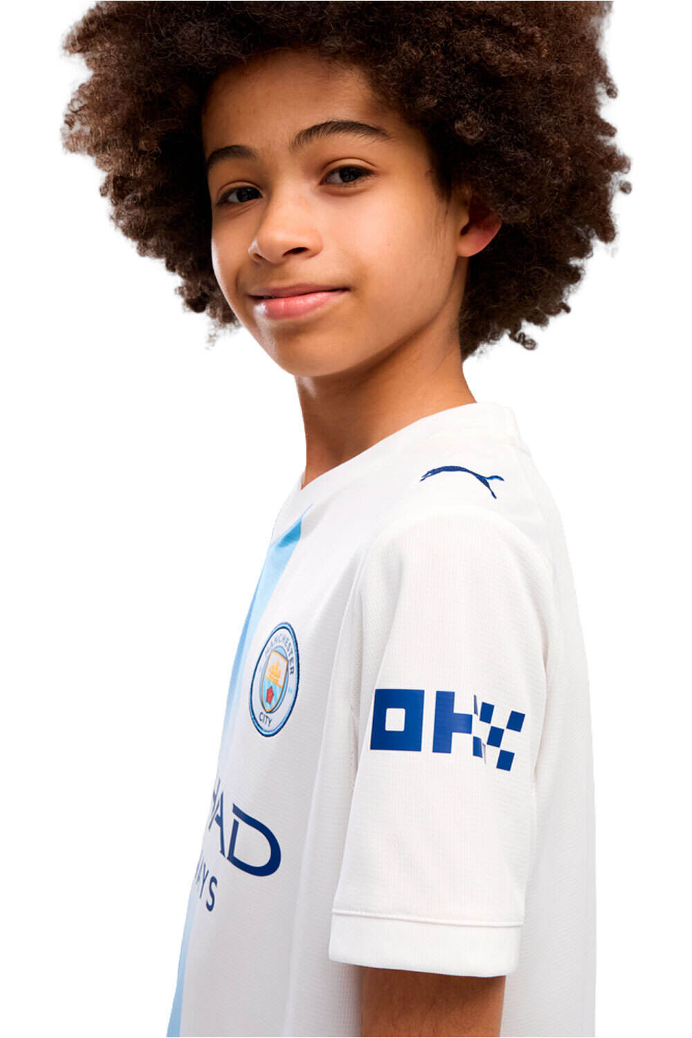 Puma camiseta de fútbol oficiales niño MCFC Third Jersey Re vista detalle