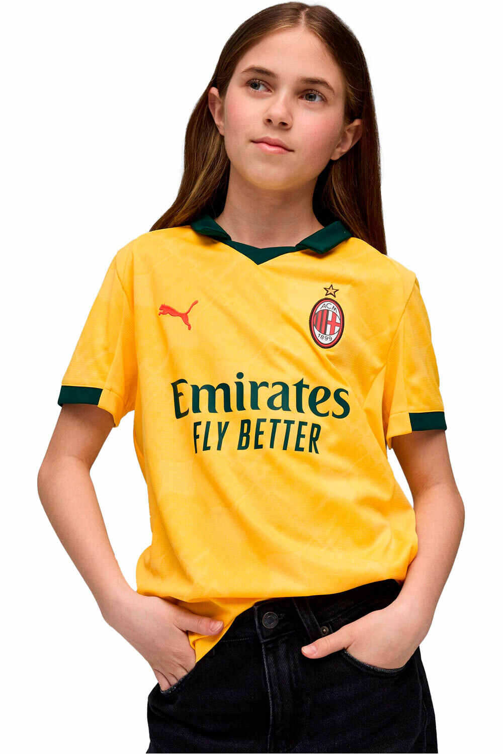 Puma camiseta de fútbol oficiales niño MILAN 26 3rd jersey Repli vista frontal