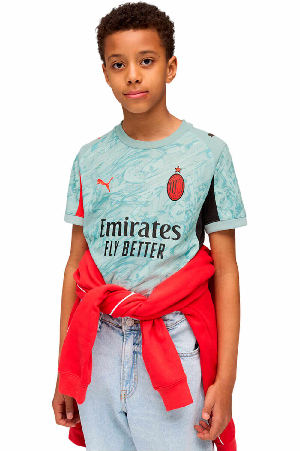 Puma camiseta de fútbol oficiales niño MILAN 26 GK Jersey Replic vista frontal