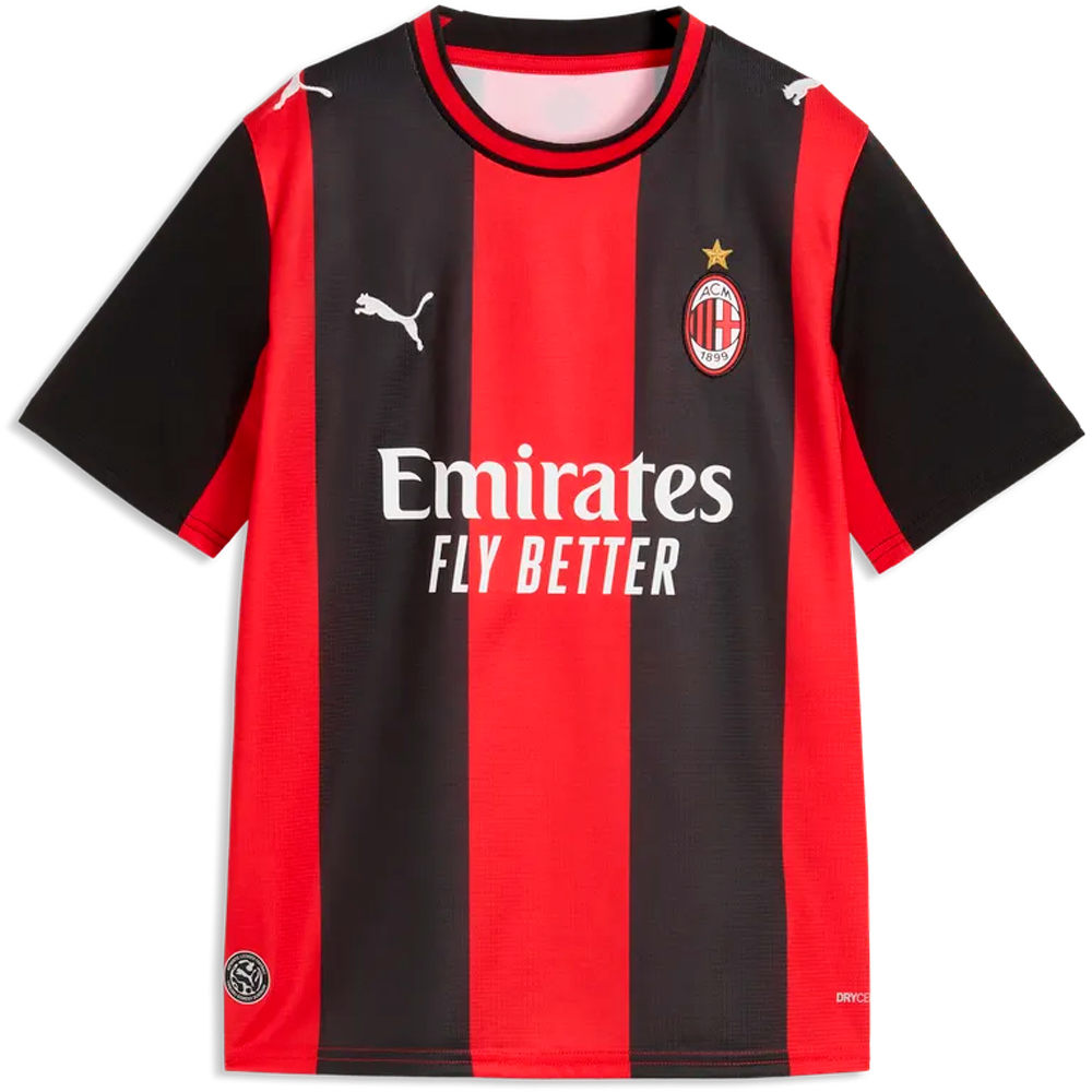 Puma camiseta de fútbol oficiales niño MILAN 27 JERSEY HOME JR 03