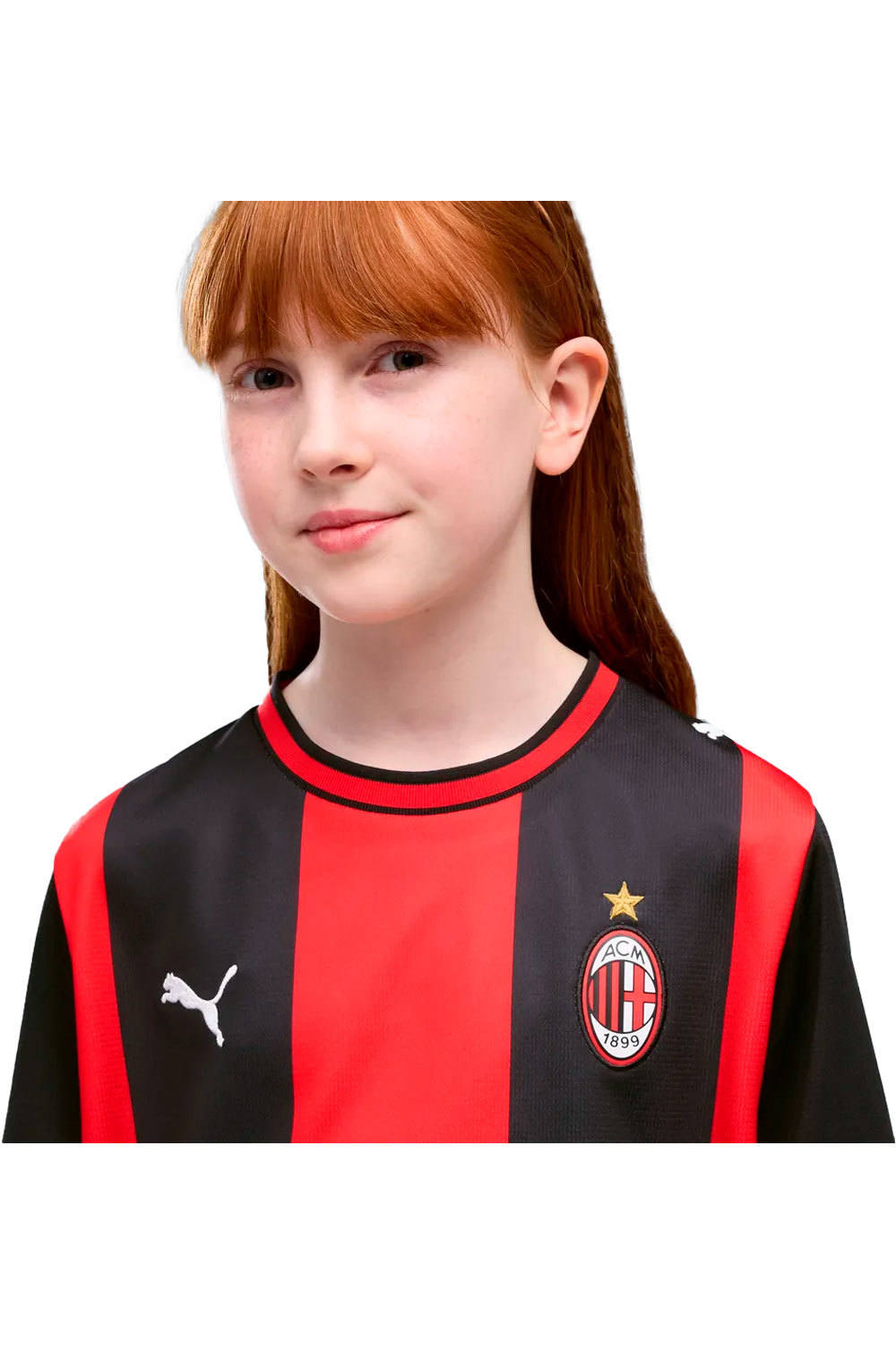 Puma camiseta de fútbol oficiales niño MILAN 27 JERSEY HOME JR vista detalle