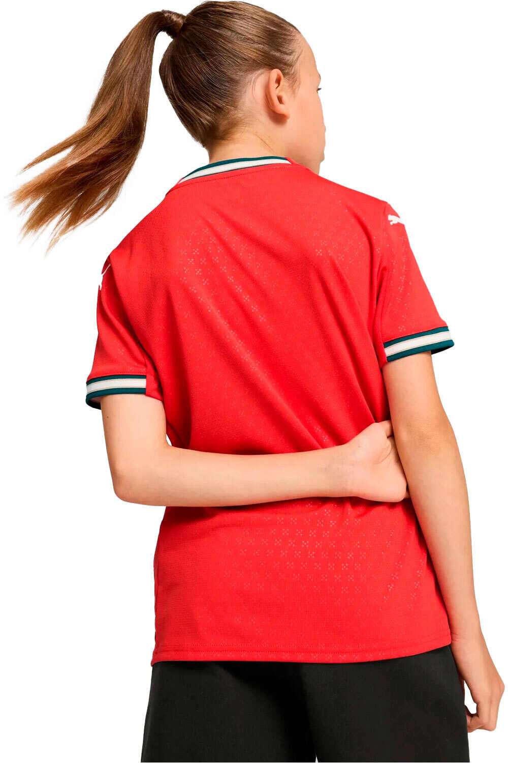 Puma camiseta de fútbol oficiales niño PORTUGAL 25 Home Jersey Replica Jr vista trasera