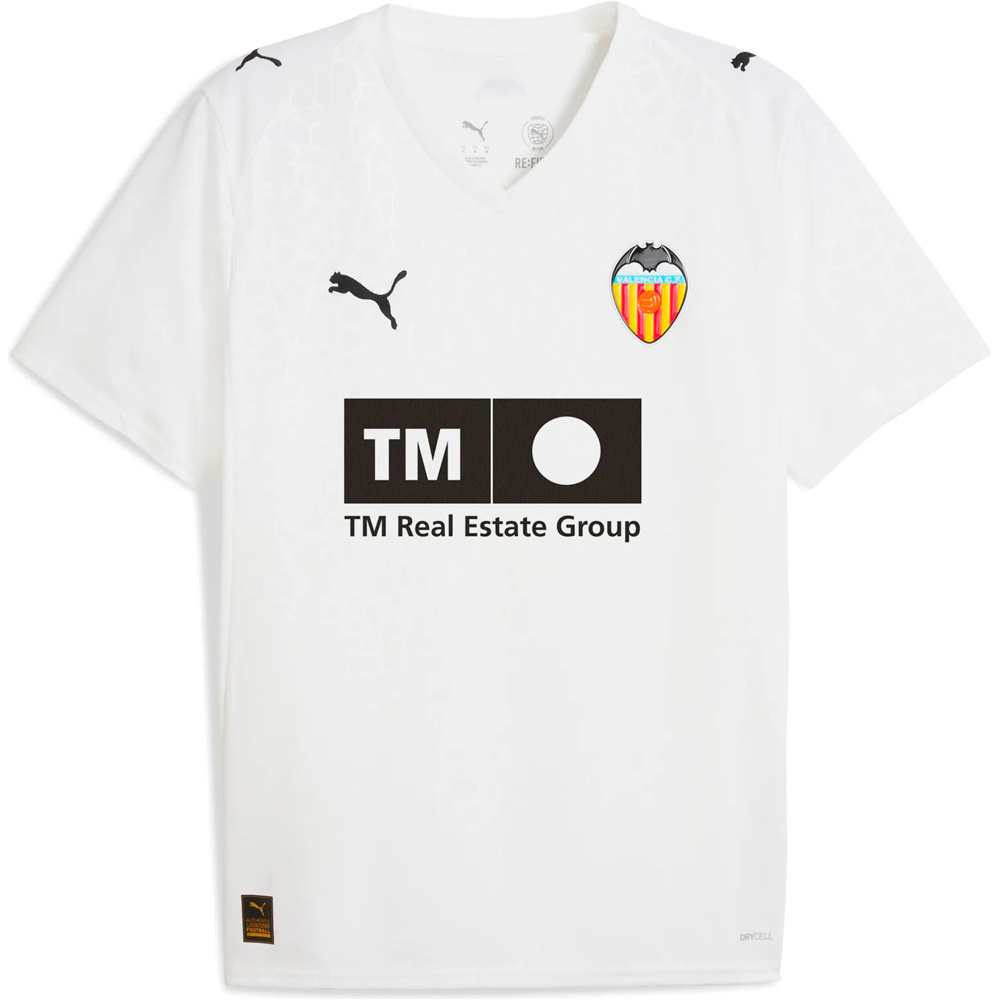 Puma camiseta de fútbol oficiales niño VALENCIA 26 HOME JR JERSEY BL vista frontal