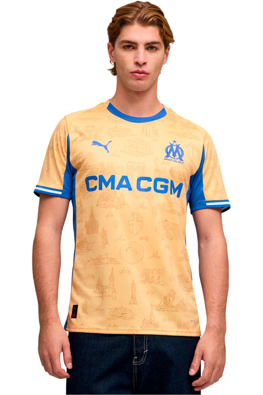 Puma camiseta de fútbol oficiales OM Special Edition J vista frontal