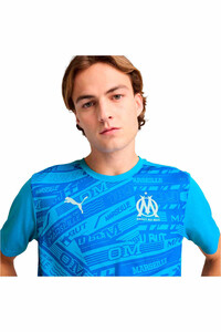 Puma camiseta de fútbol oficiales O.MARSELLA 25 Prematch SS Jersey vista detalle