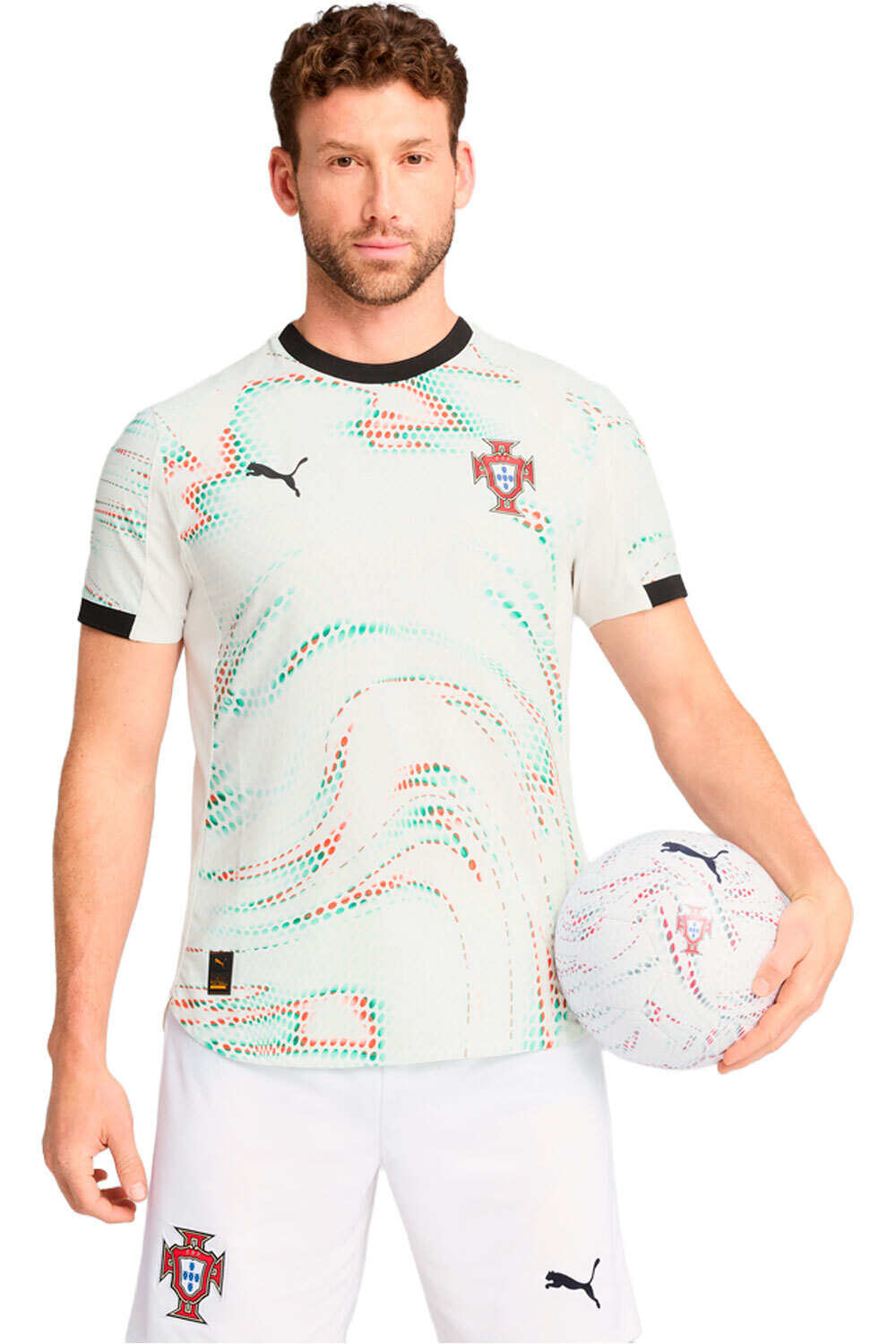 Puma camiseta de fútbol oficiales PORTUGAL 25 Away Authentic Jersey vista frontal