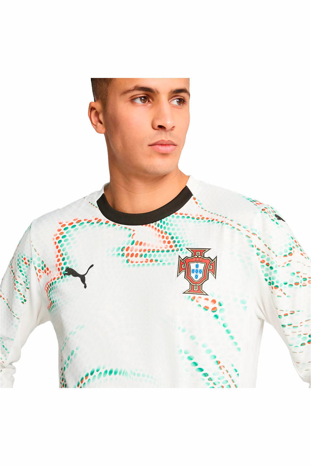 Puma camiseta de fútbol oficiales PORTUGAL 25 Away Jersey Replica LS vista detalle