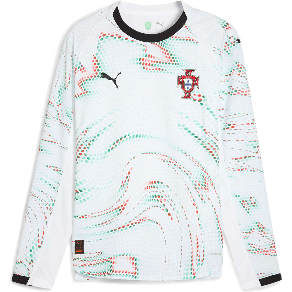 Puma camiseta de fútbol oficiales PORTUGAL 25 Away Promo Jersey LS vista frontal