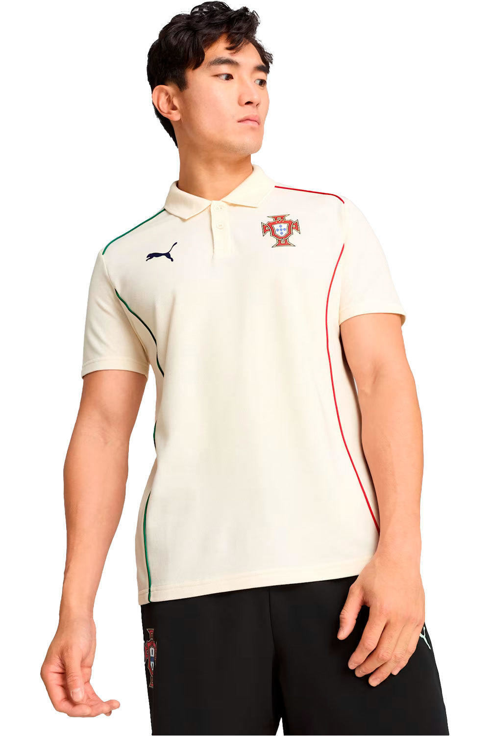 Puma camiseta de fútbol oficiales PORTUGAL 25 Casuals Polo vista frontal