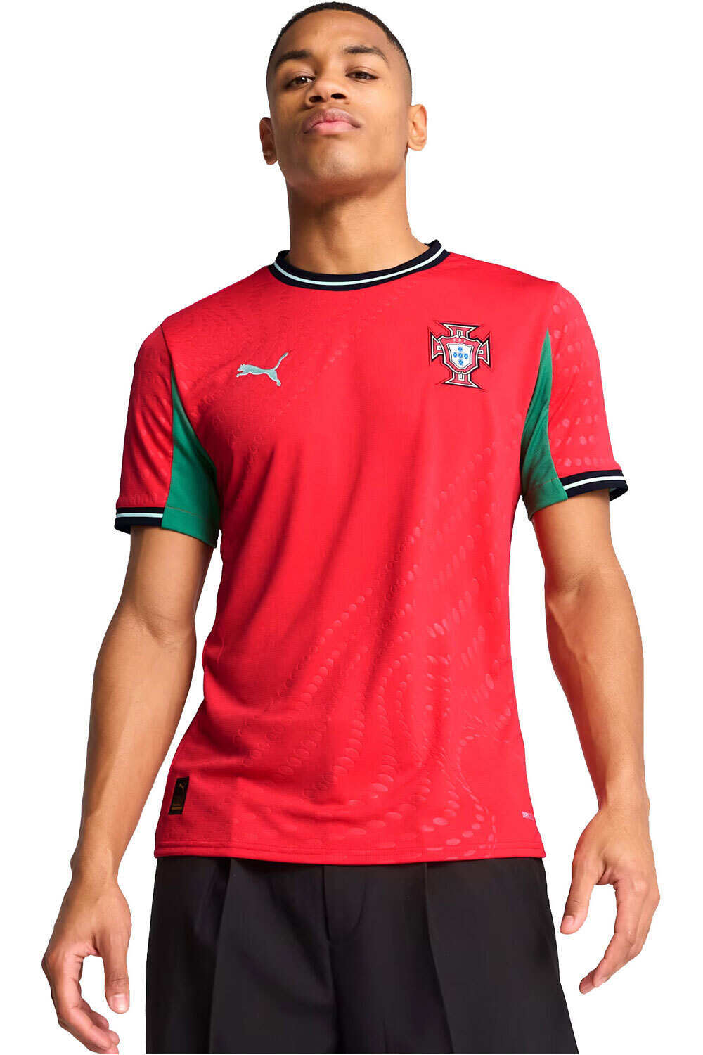 Puma camiseta de fútbol oficiales PORTUGAL 25 Home Wn Jersey Replica vista frontal