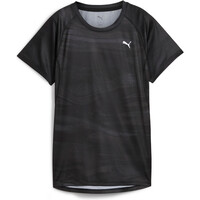 Puma camiseta entrenamiento manga corta mujer W RUN VELOCITY AOP TEE (POLY) vista detalle