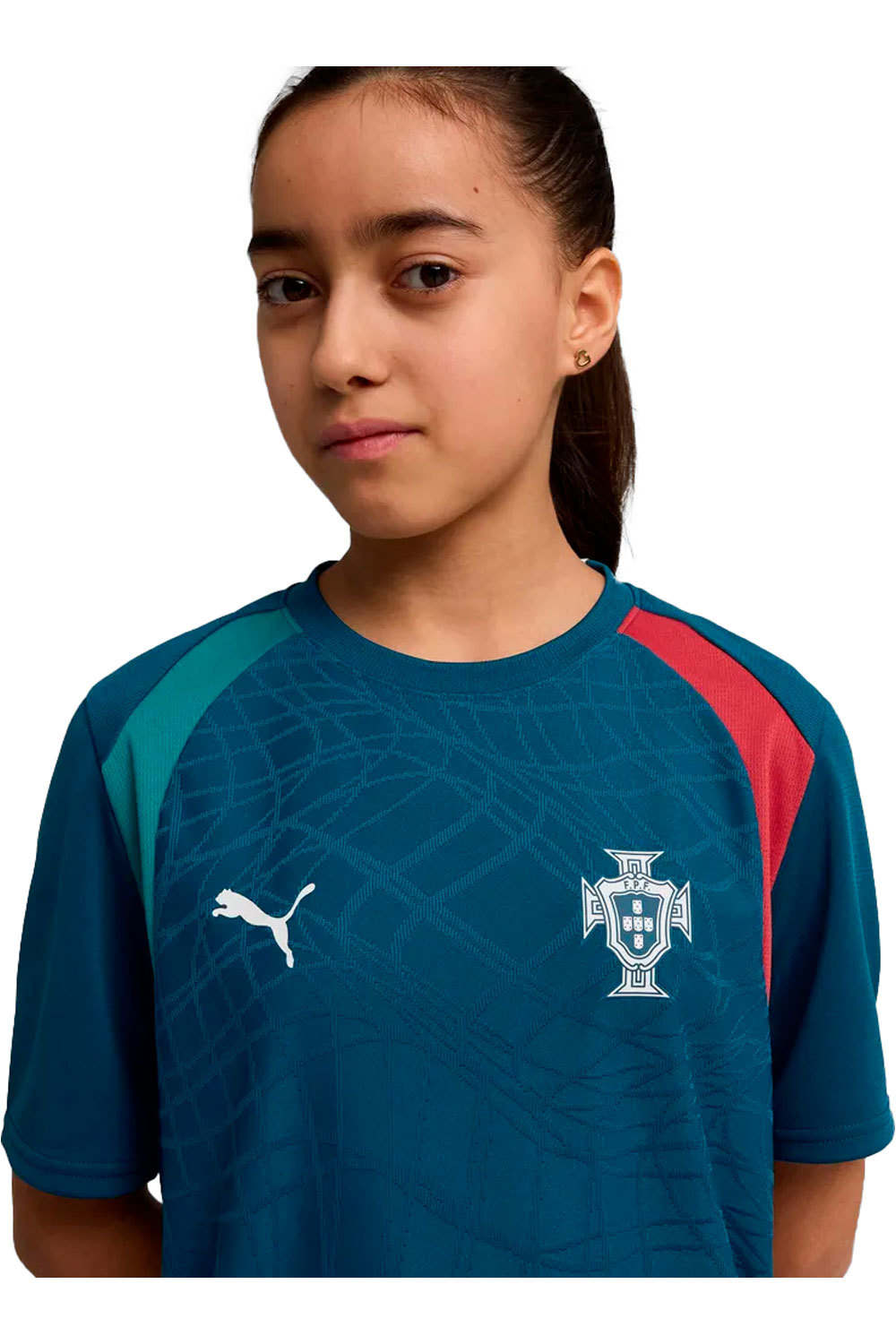 Puma camiseta entrenamiento niño FPF Training Jersey vista detalle