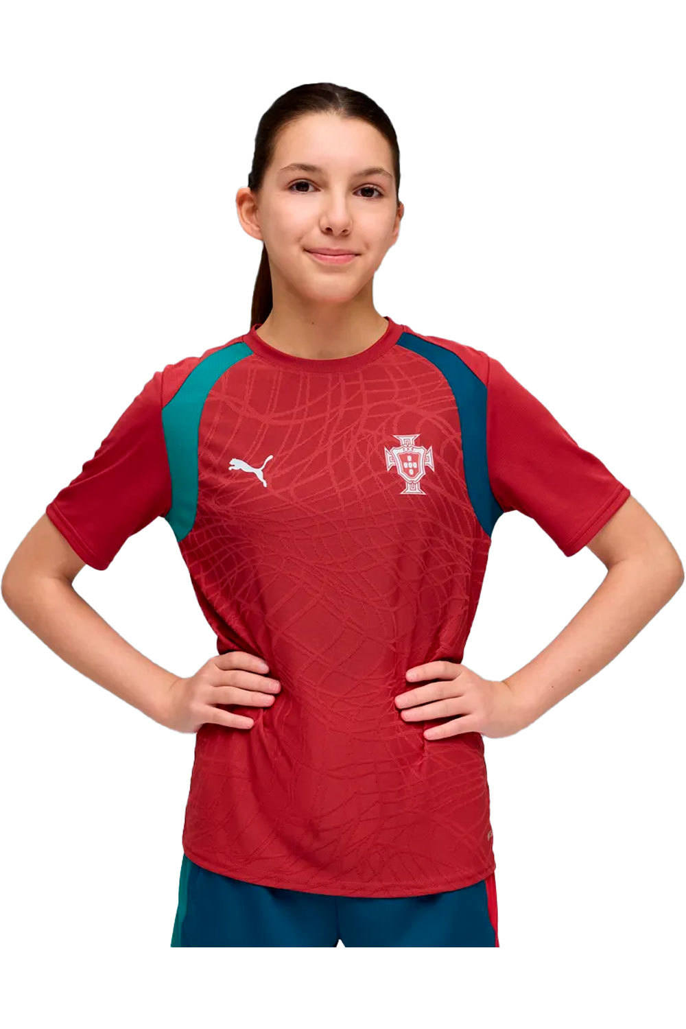 Puma camiseta entrenamiento niño FPF Training Jersey vista frontal