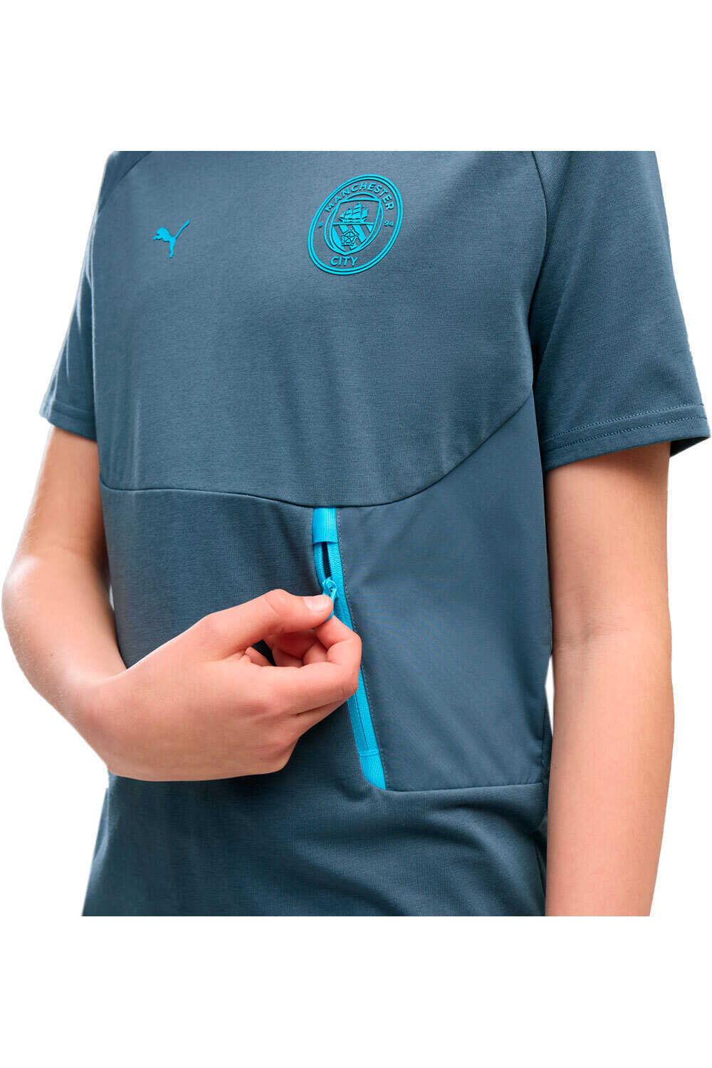 Puma camiseta entrenamiento niño MCFC PUMATECH Pocket vista detalle
