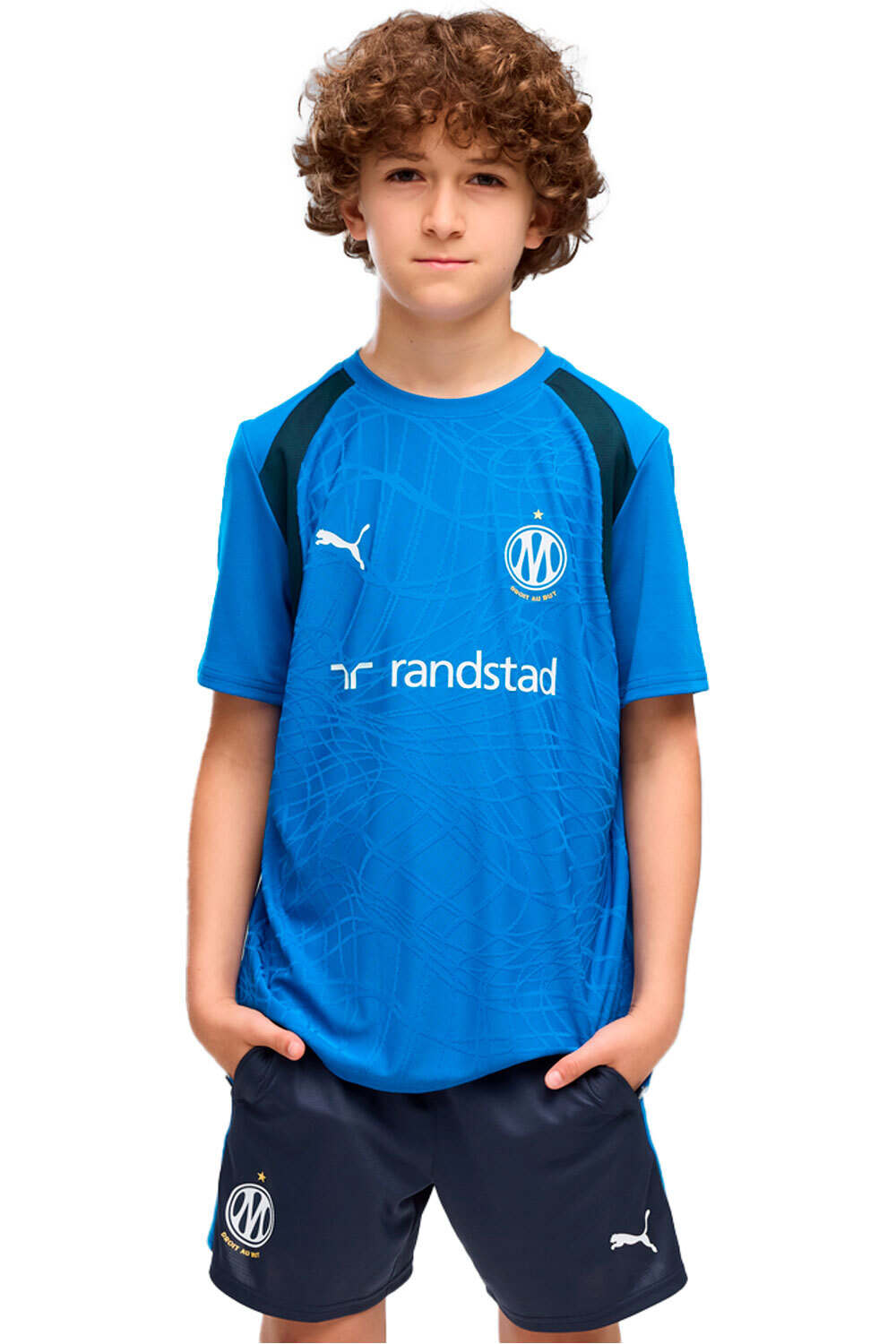 Puma camiseta entrenamiento niño OM Training Jersey J vista frontal