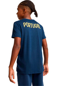 Puma camiseta entrenamiento niño PORTUGAL 25 Casuals Tee Jr vista trasera