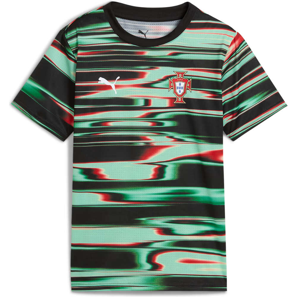 Puma camiseta entrenamiento niño PORTUGAL 25 Prematch SS Jersey Jr vista frontal